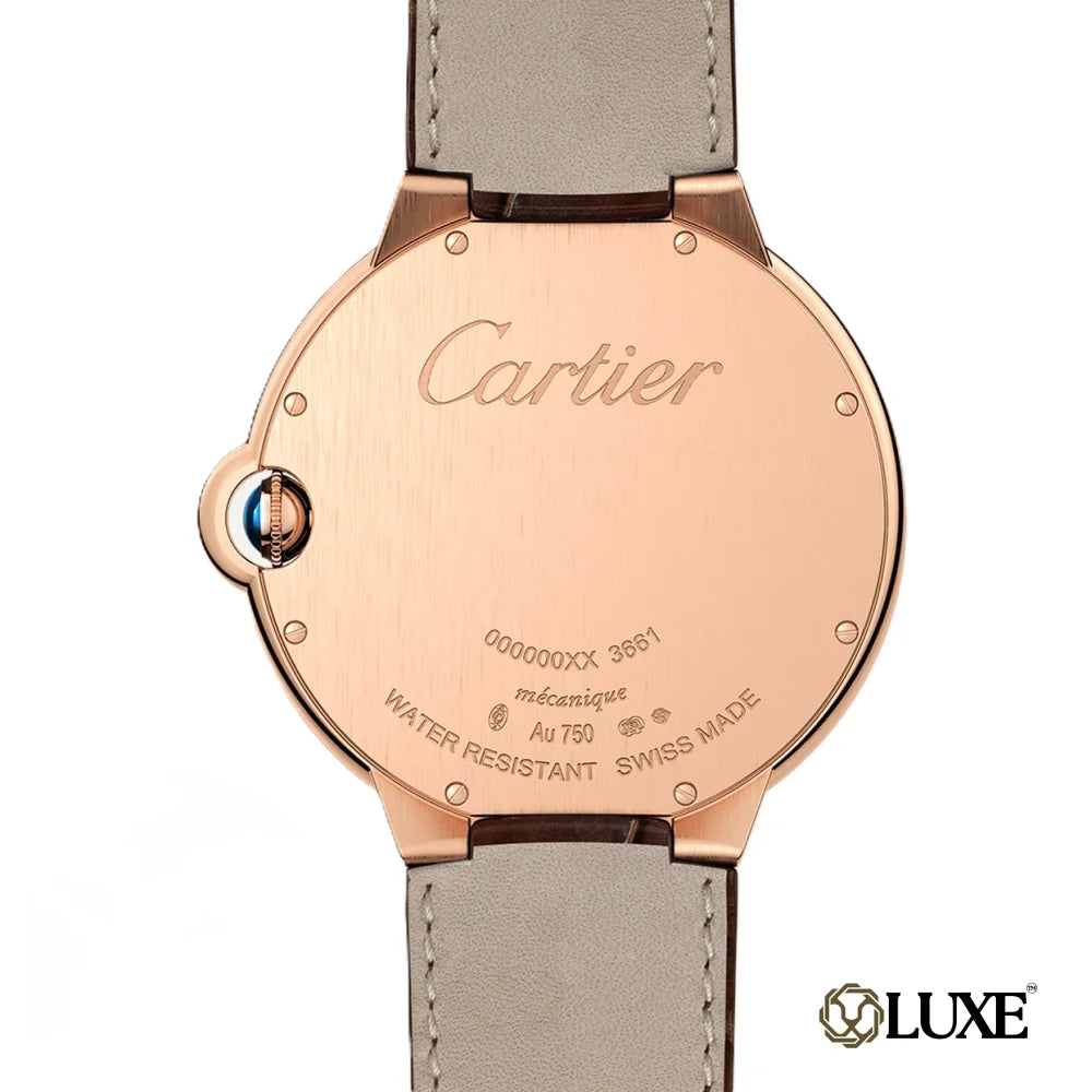 Cartier Ballon Bleu Diamond Red Leather