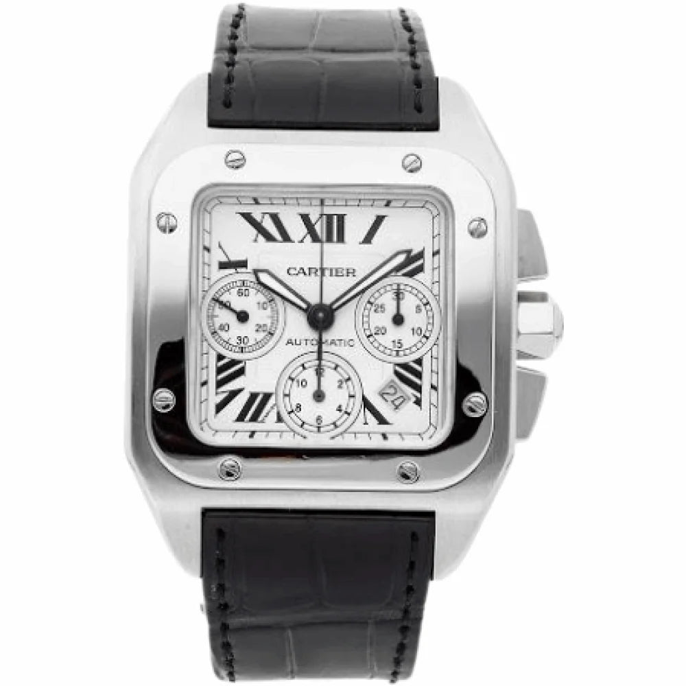 Cartier Santos Chronograph Stainless Steel OLUXE.MA