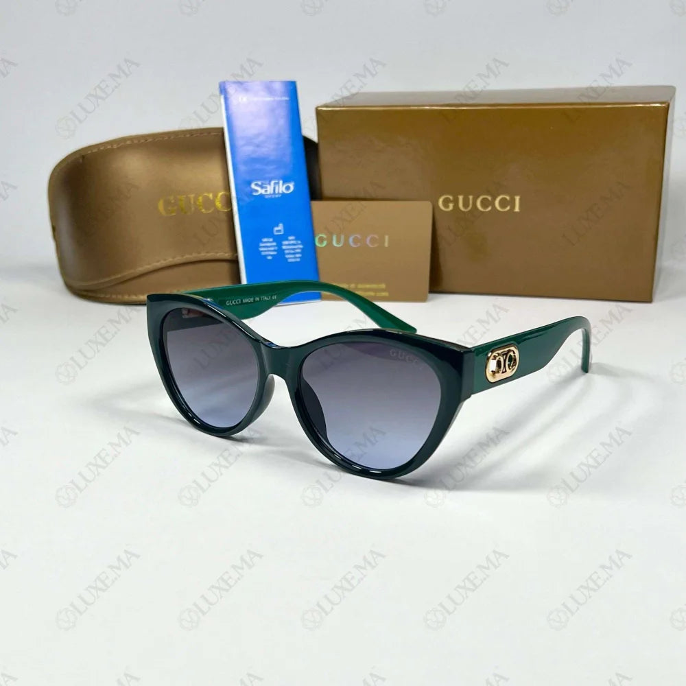 Lunettes solaire gucci, branches vertes