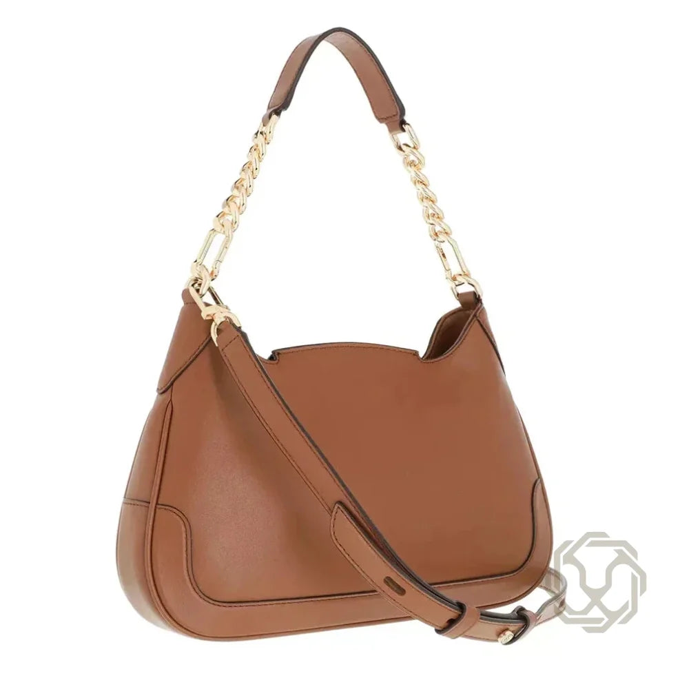 Le sac à épaule Hally Marron - Michael Kors OLUXE.MA