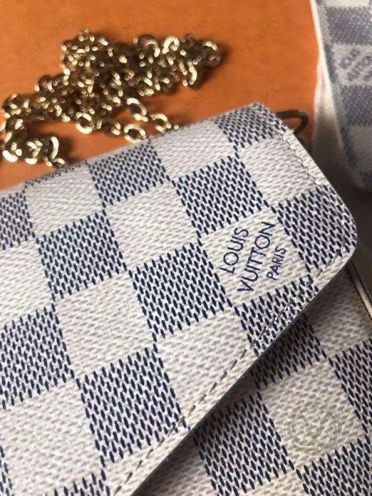 Louis Vuitton Pochette Félicie Sac Damier Azur Blanc