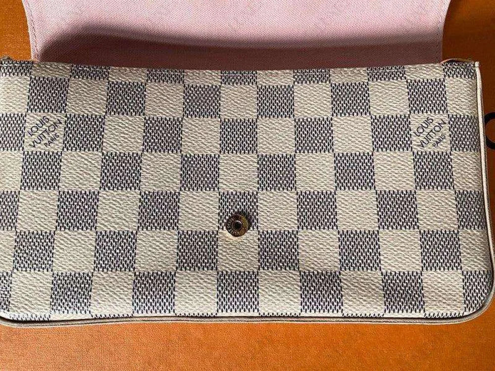 Louis Vuitton Pochette Félicie Sac Damier Azur Blanc