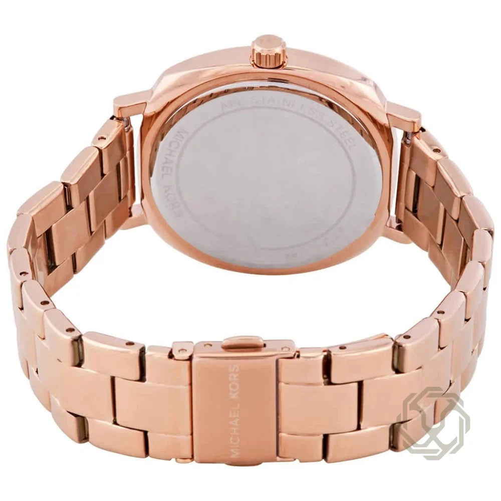 MONTRE Michael Kors Nia Quartz Rose Gold Crystal Dial Ladies Watch MK3990 OLUXE.MA