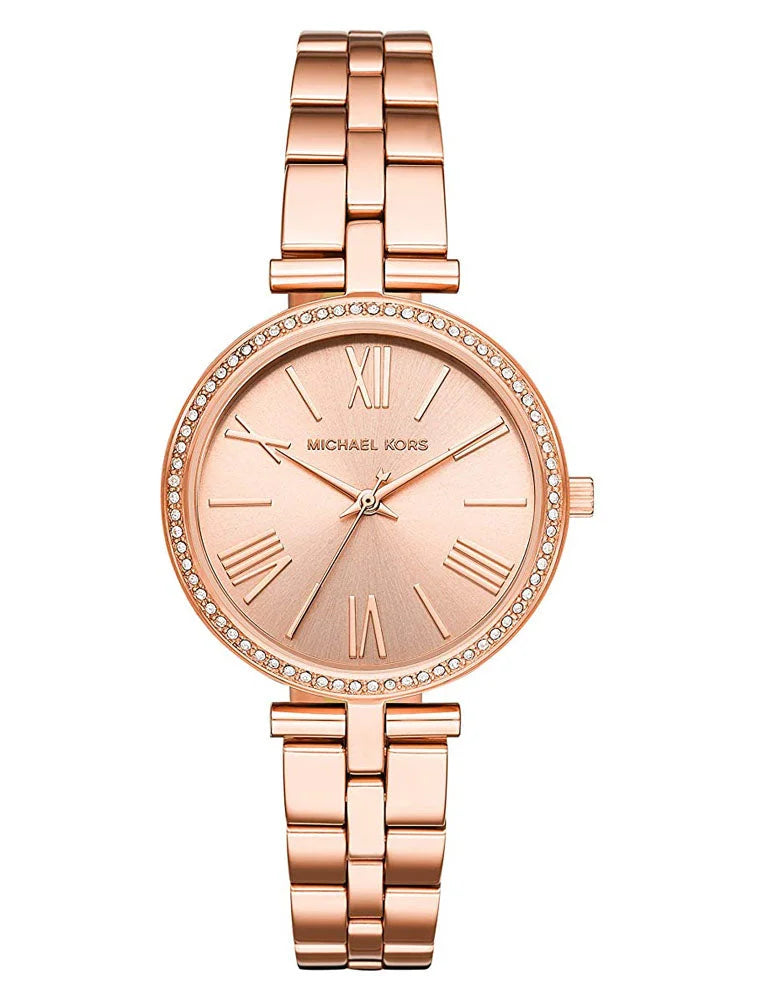 Michael Kors Maci Stainless Steel Three-Hand Watch OLUXE.MA