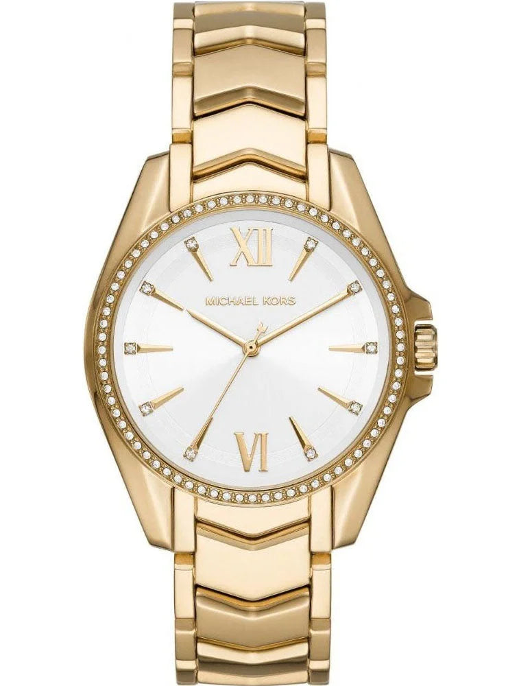 Michael Kors Whitney Stainless Steel Watch With Glitz Accents OLUXE.MA