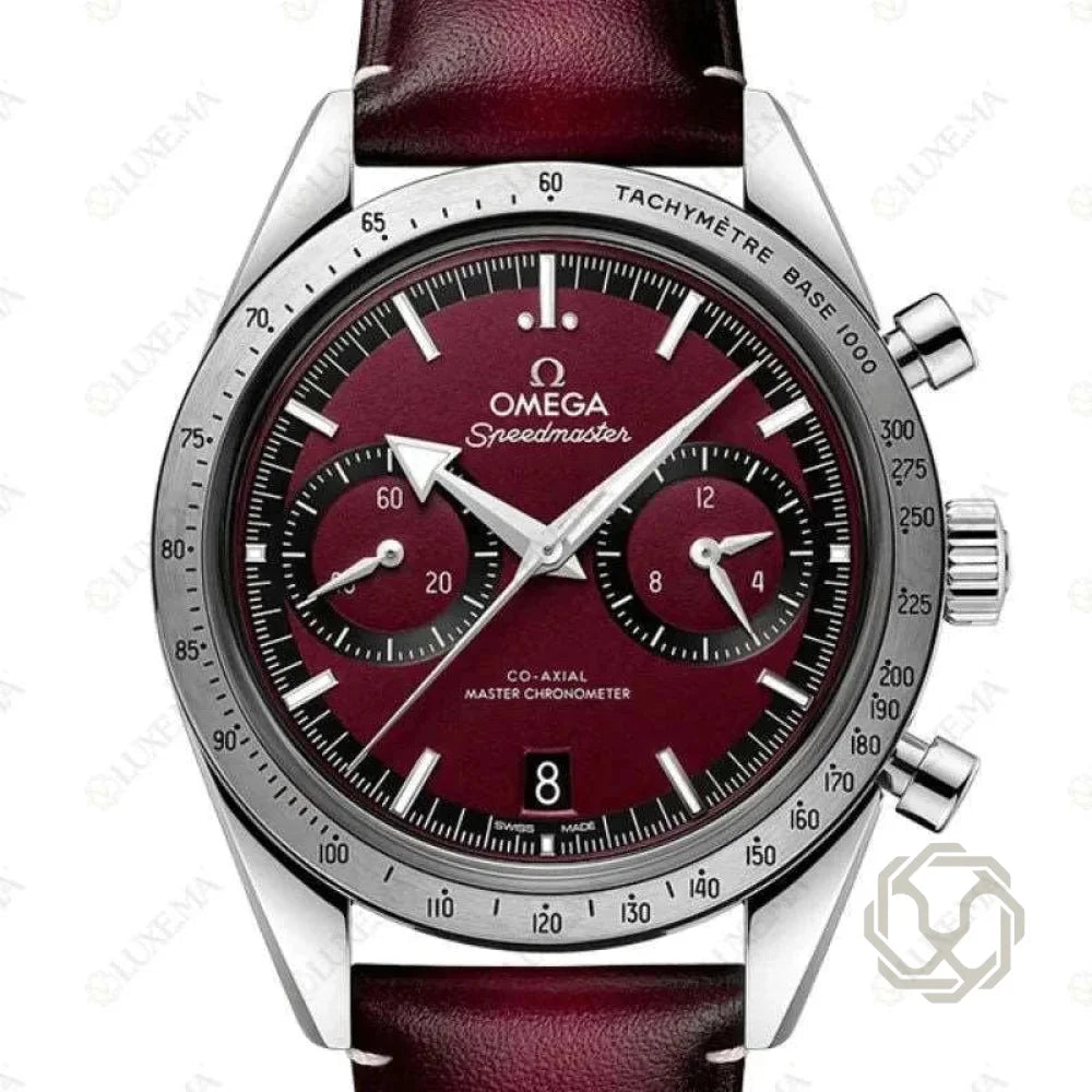 OMEGA Speedmaster Cuir Rouge