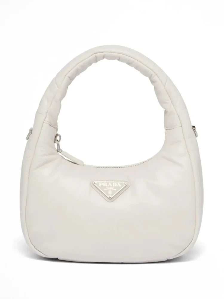 Sac Bandoulière de Prada Nylon Blanc Haute Qualité OLUXE.MA