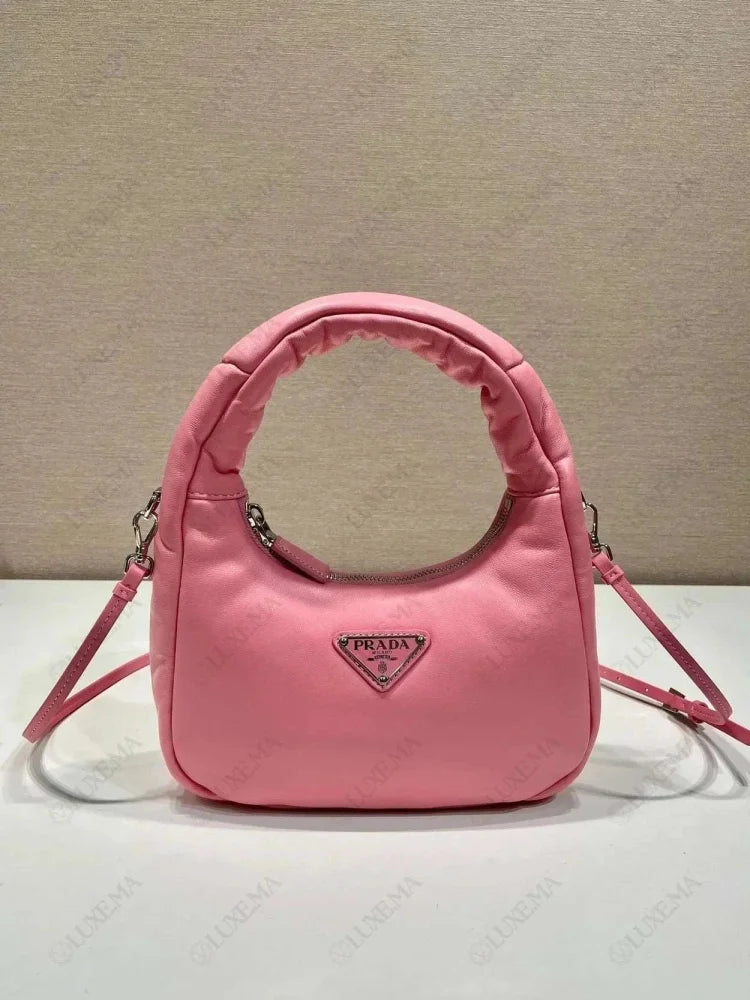 Sac Bandoulière de Prada Nylon Rose Haute Qualité