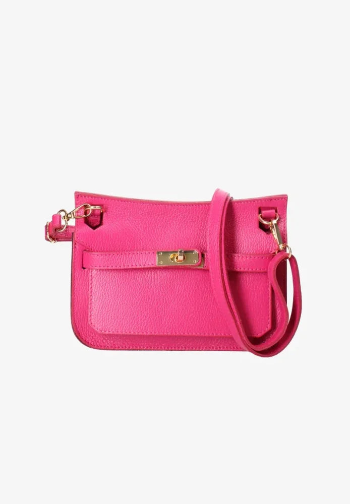 Sac Hermes Rose à Bandoulière avec Boucle de Verrouillage pour Femmes OLUXE.MA