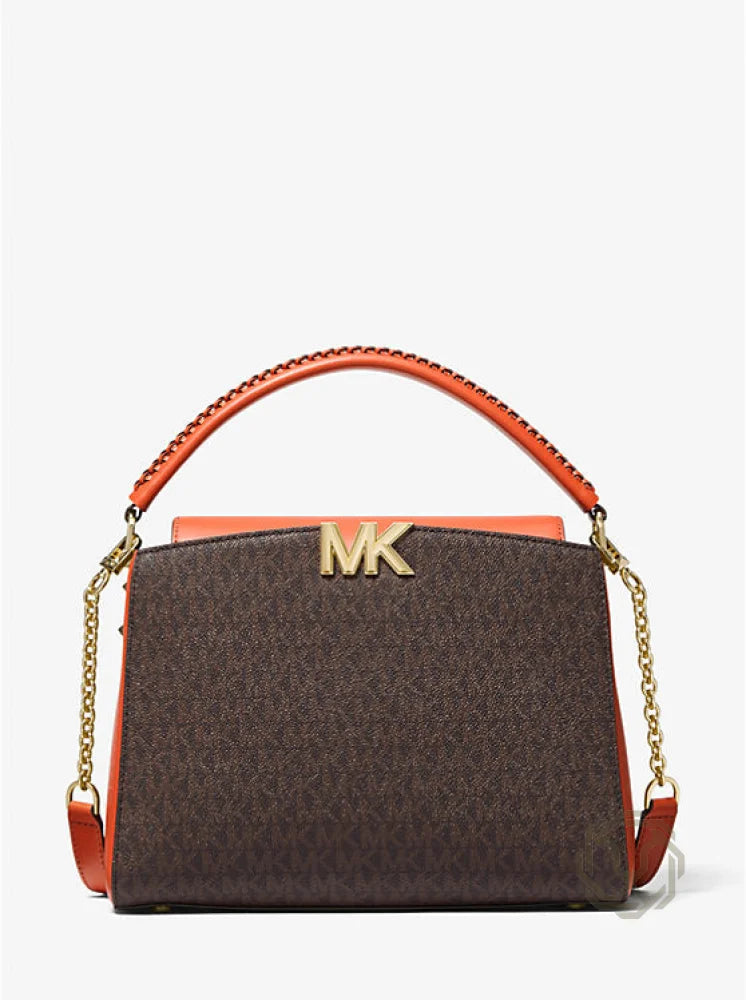 Sac à main Karlie de taille moyenne à logo OLUXE.MA