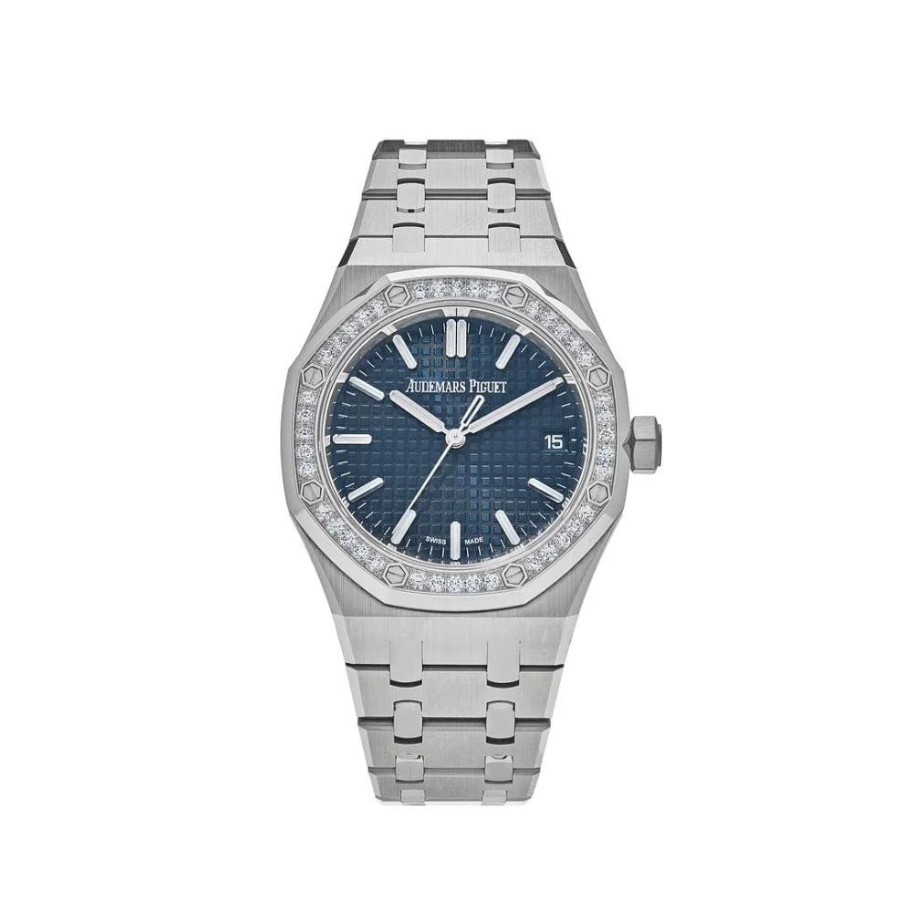 Audemars Piguet Royal Oak Selfwinding Diamond Bleu Silver