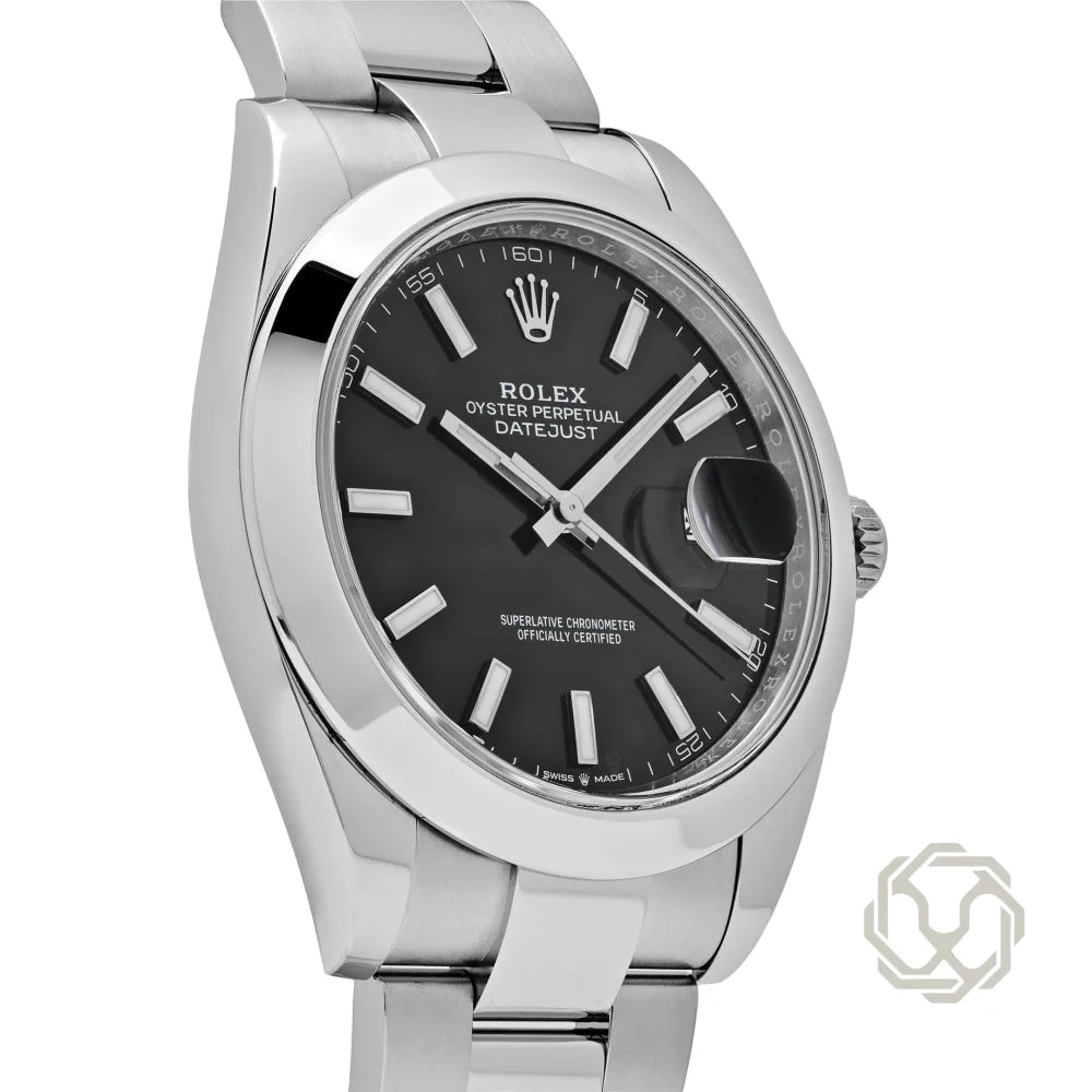 Rolex Datejust Black Dial Oyster