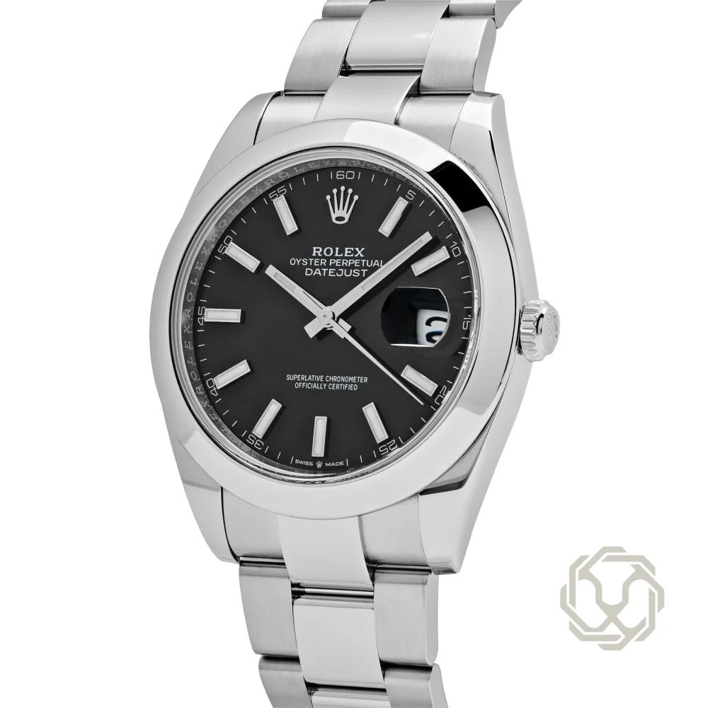 Rolex Datejust Black Dial Oyster