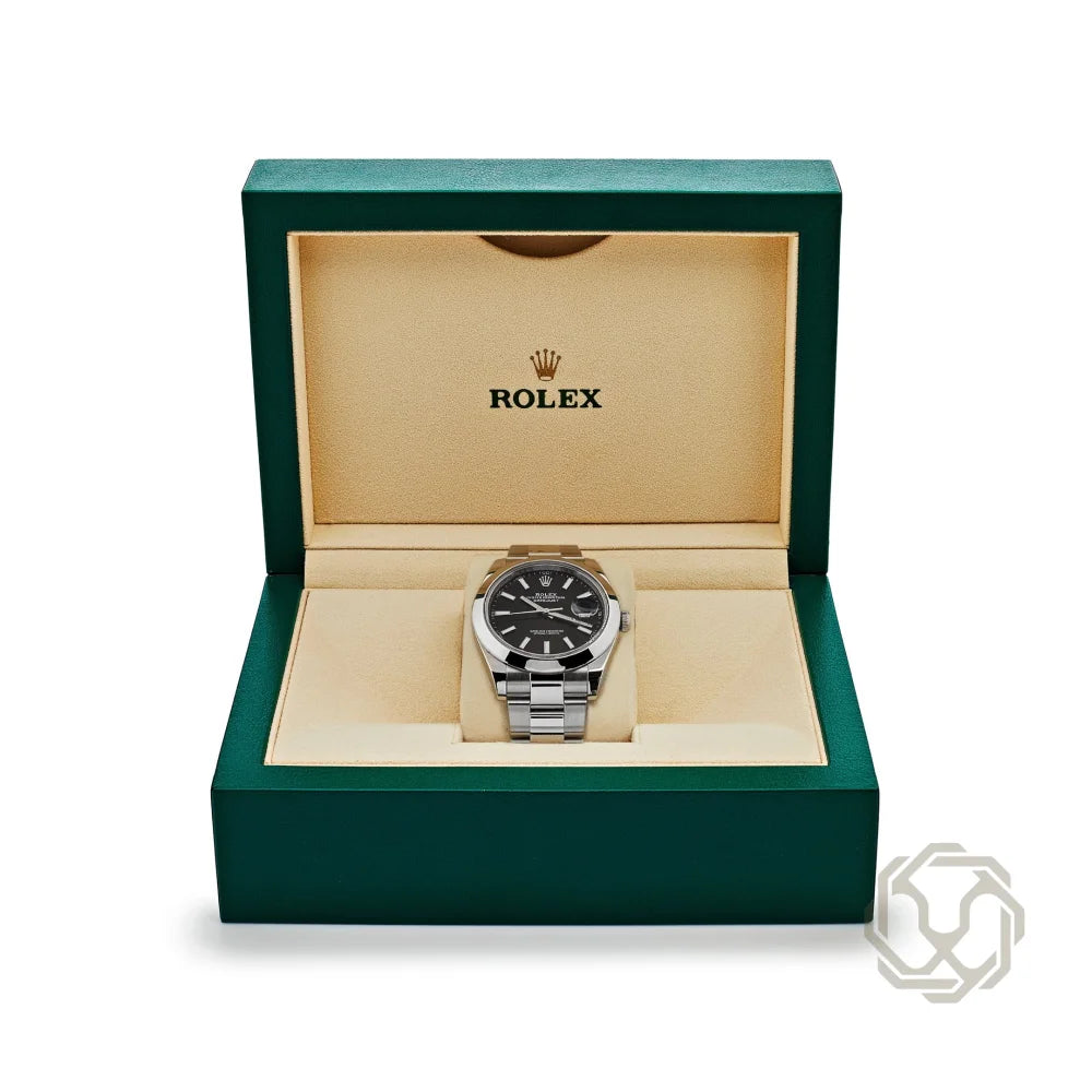 Rolex Datejust Black Dial Oyster