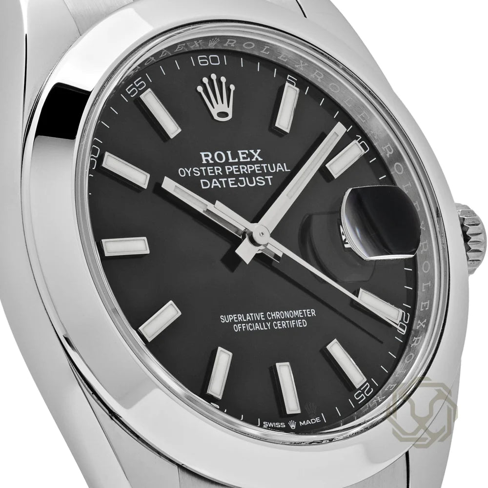 Rolex Datejust Black Dial Oyster