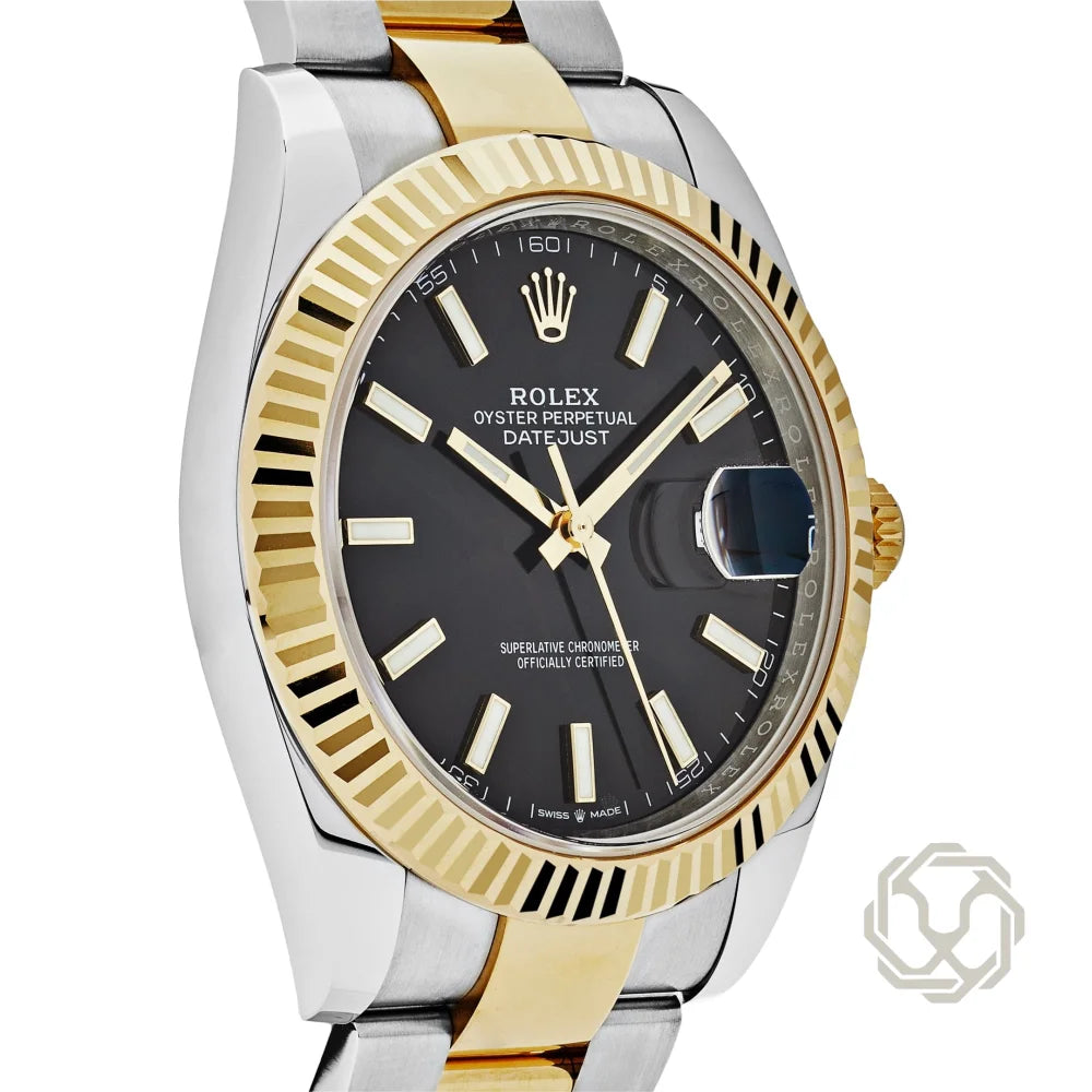 Rolex Datejust Yellow Black Oyster