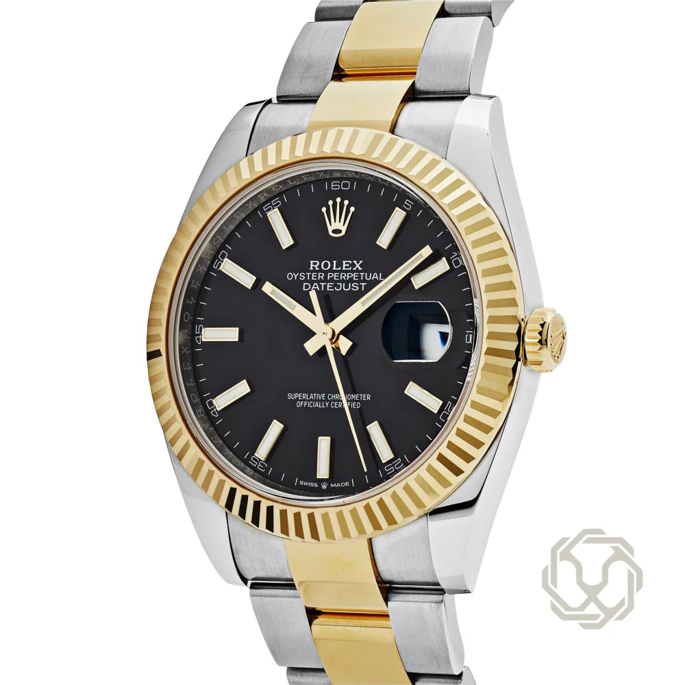 Rolex Datejust Yellow Black Oyster