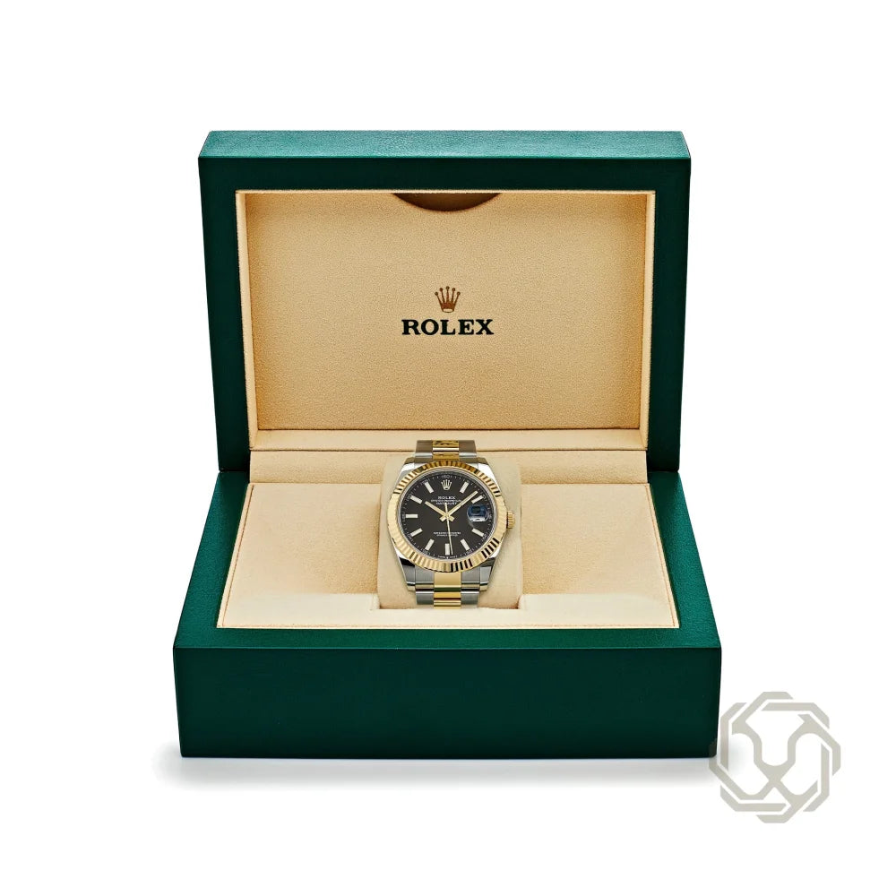 Rolex Datejust Yellow Black Oyster