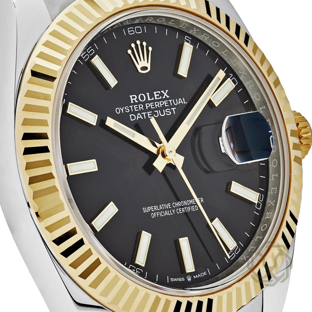 Rolex Datejust Yellow Black Oyster