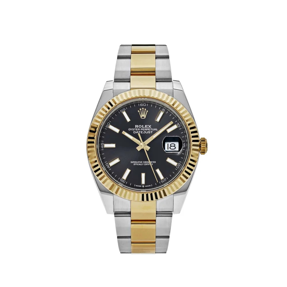 Rolex Datejust Yellow Black Oyster