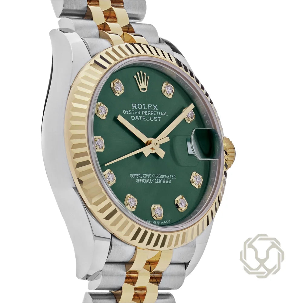 Rolex Datejust Yellow Green