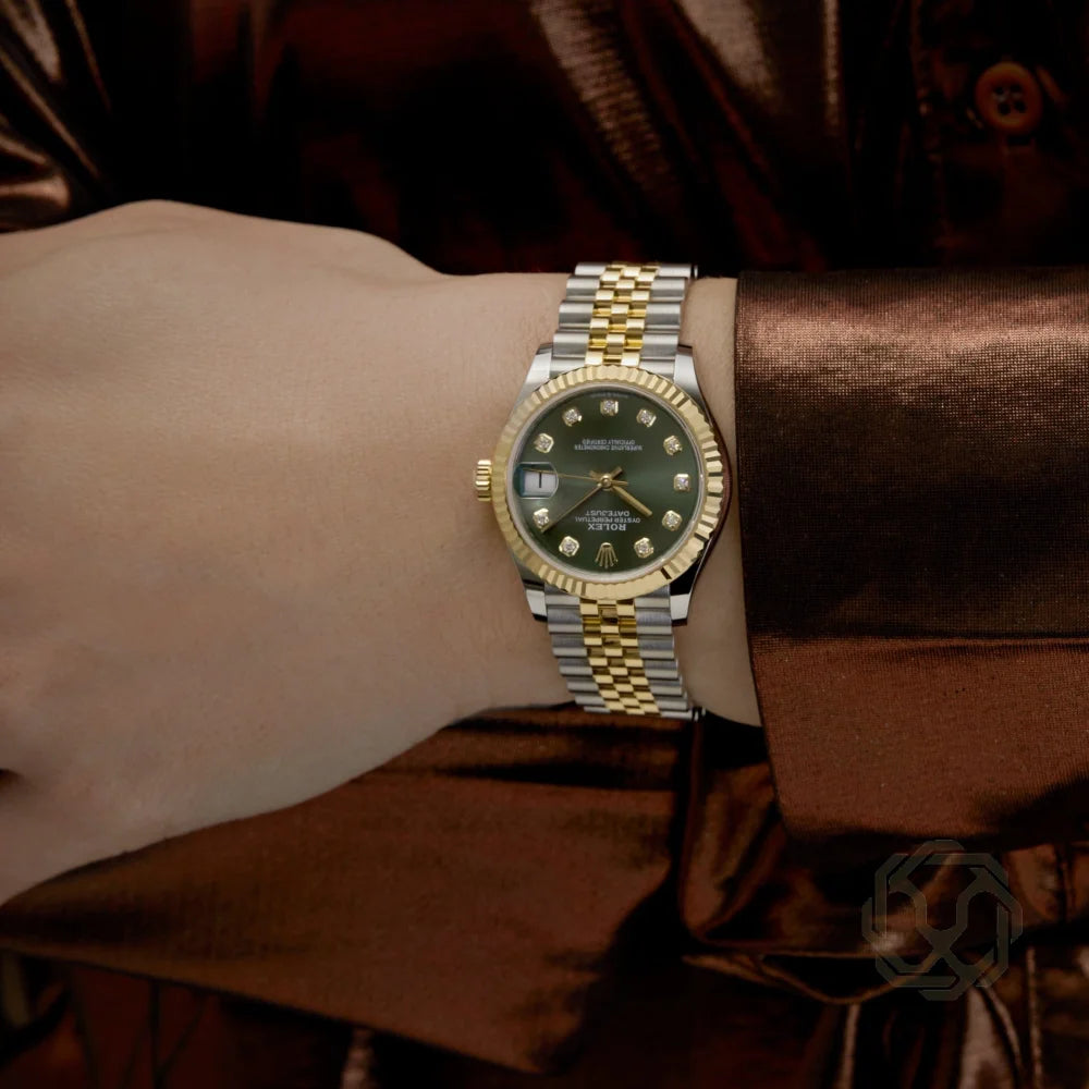 Rolex Datejust Yellow Green