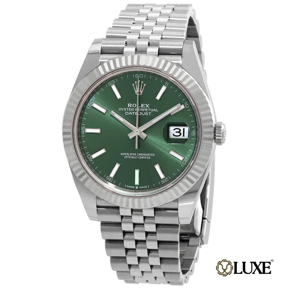 Rolex Datejust Green Oyster