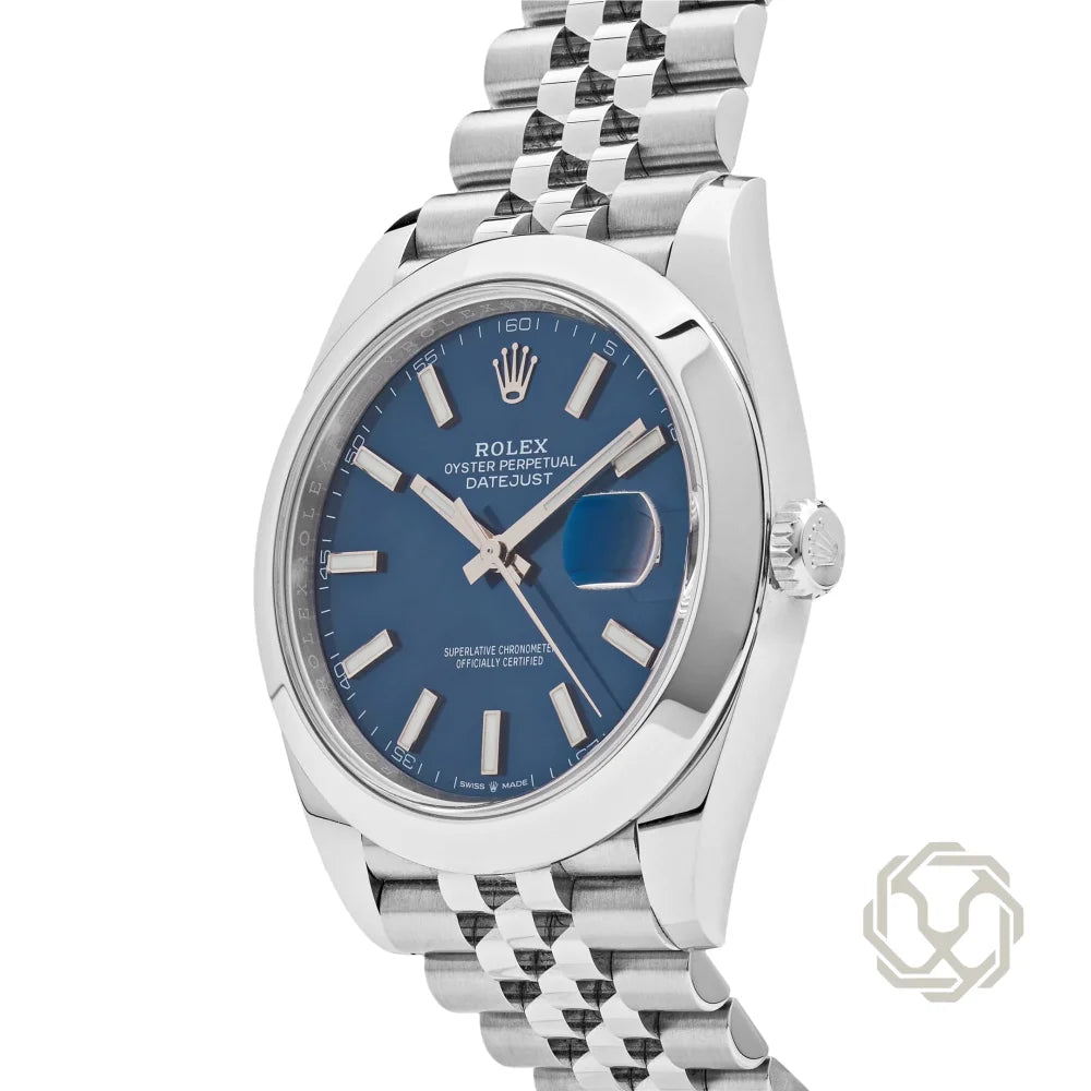 Rolex Datejust Blue Dial Jubilee