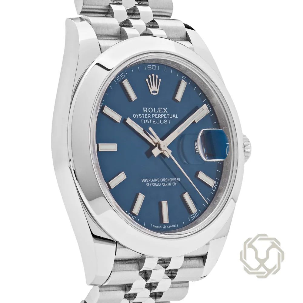 Rolex Datejust Blue Dial Jubilee