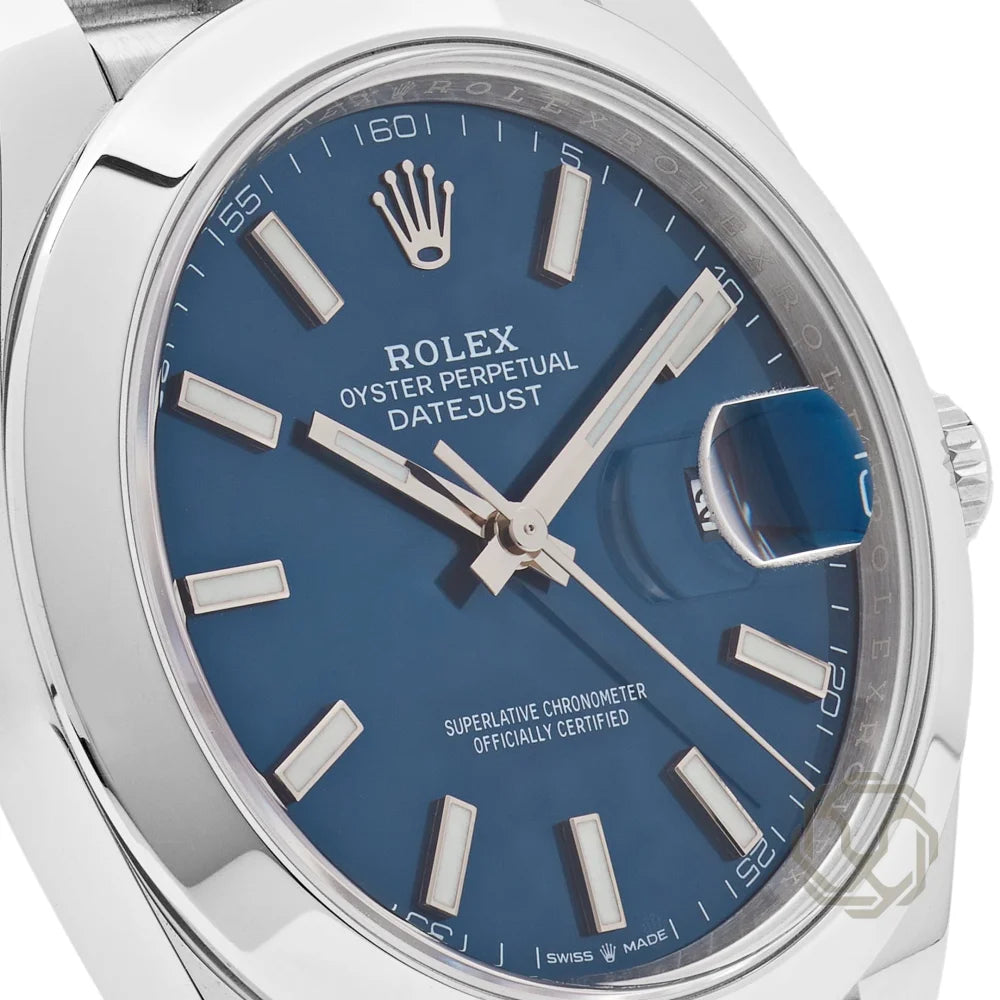 Rolex Datejust Blue Dial Jubilee