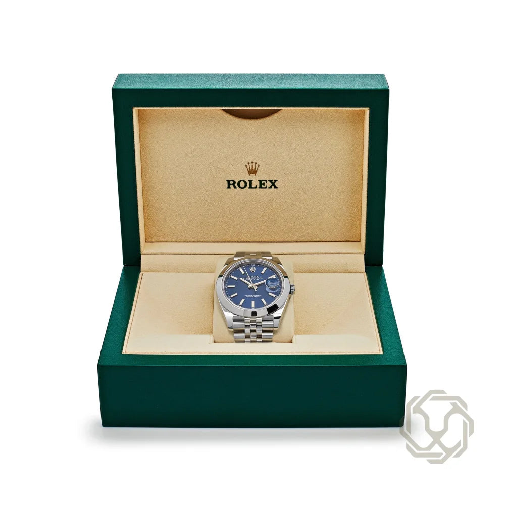 Rolex Datejust Blue Dial Jubilee