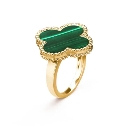 CLOVER MALACHITE RING - Rings