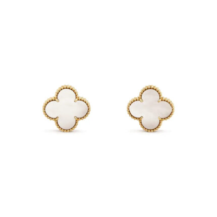 CLOVER MINI GOLD EARRINGS - Earrings