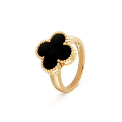 CLOVER ONYX RING - Rings