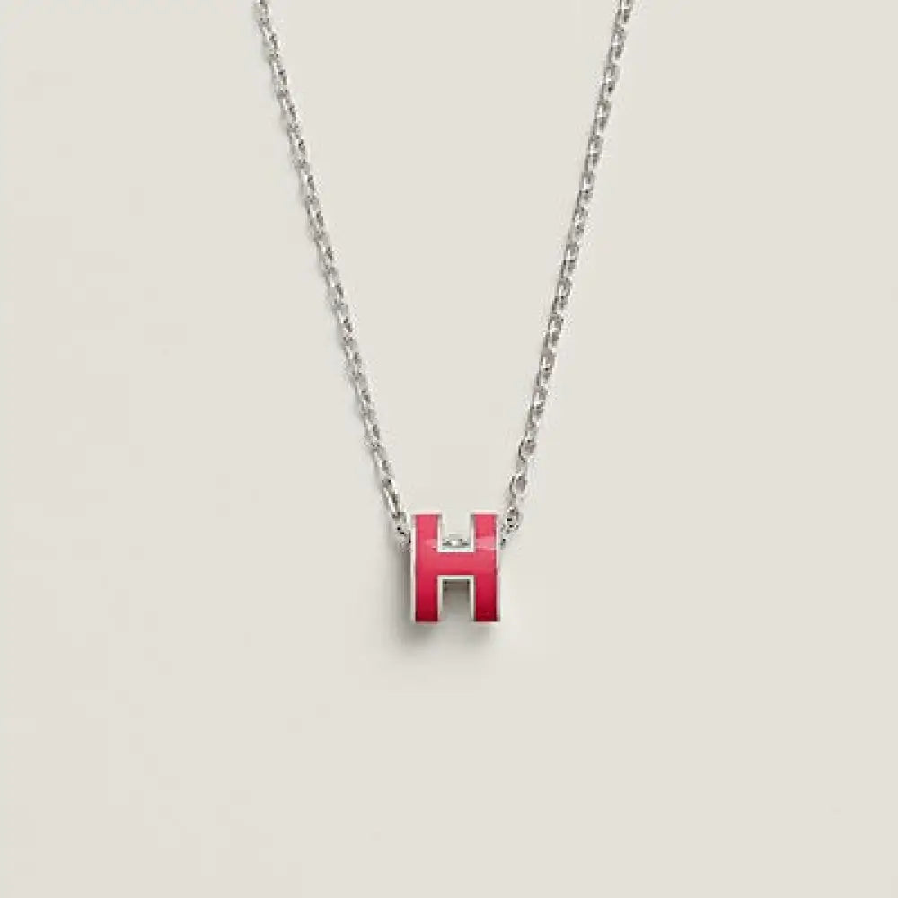 h-necklace-pink-necklaces-339 H NECKLACE PINK - Necklaces