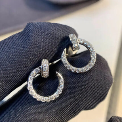 JUSTE EARRINGS SILVER DIAMONDS - Earrings