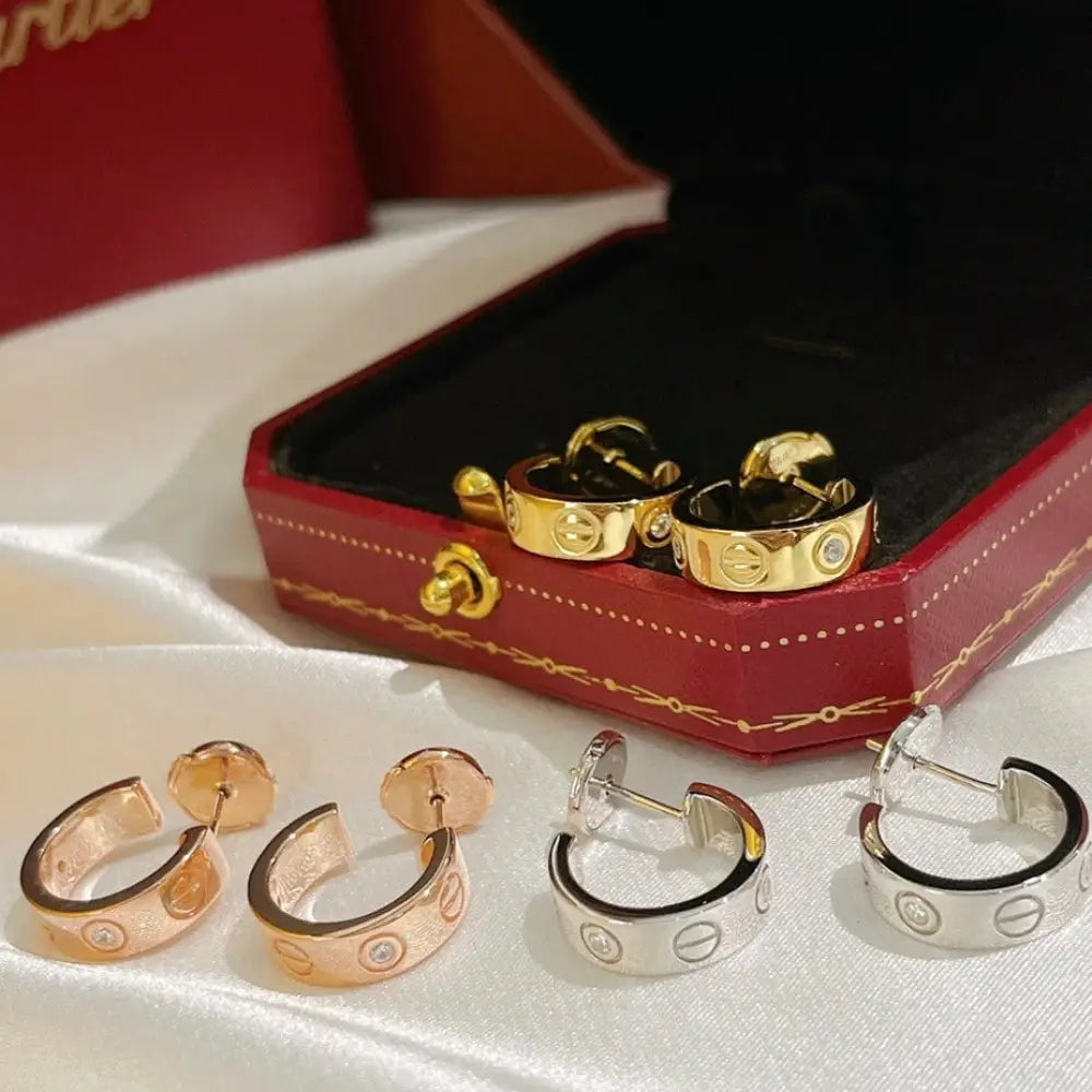 love-earrings-5-7mm-2-diamonds-901 LOVE EARRINGS 5.7MM 2 DIAMONDS - Earrings
