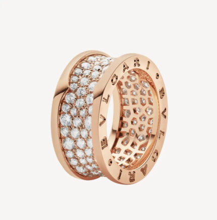 ZERO 1 WITH PAVED DIAMONDS ON THE SPIRAL RING - Rings
